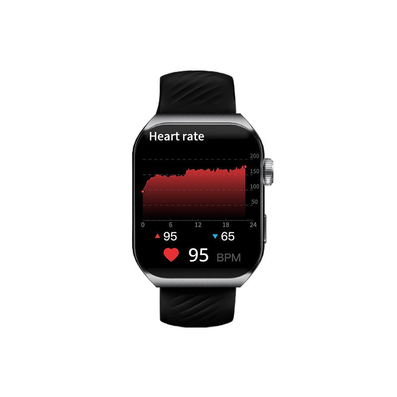QCY Smart Sports Watch GS2 with 1.96 Large AMOLED Screen Display, 100 Plus Watch Faces & 4 Themes, BT Calling, 100 Plus Sports Mode