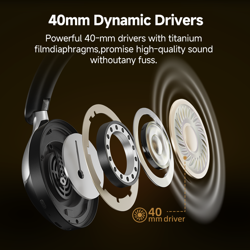 QCY H3 Pro Wireless Active Noise Cancellation Headphones