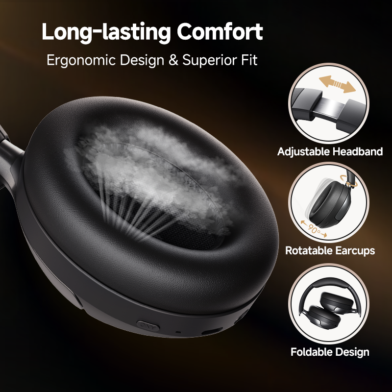 QCY H3 Pro Wireless Active Noise Cancellation Headphones