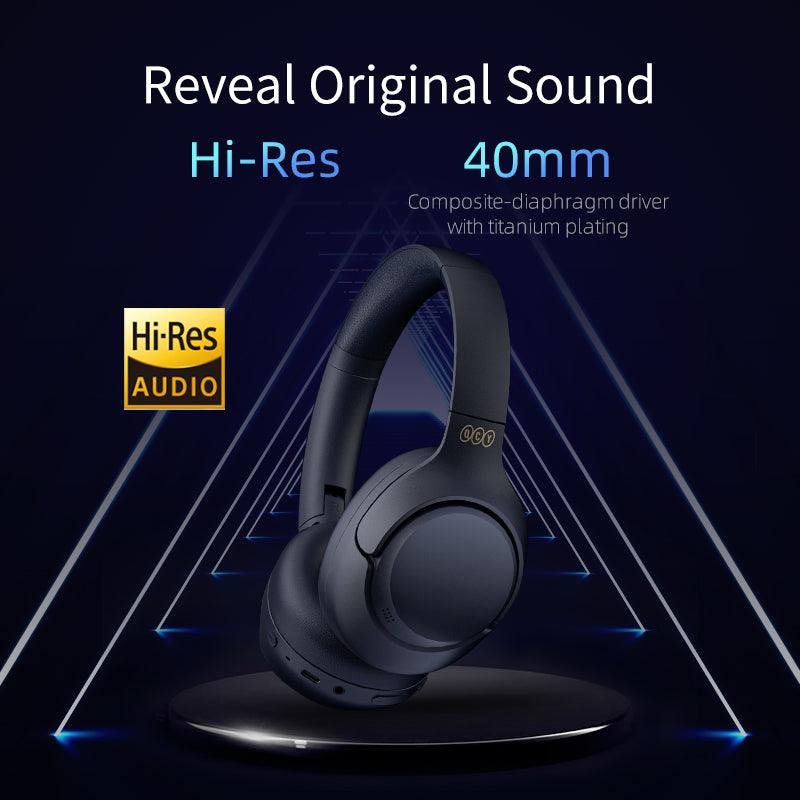 QCY H3 Wireless Active Noise Cancellation Headphones ANC – Black