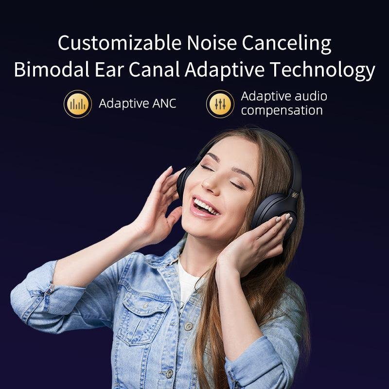 QCY H3 Wireless Active Noise Cancellation Headphones ANC – Black