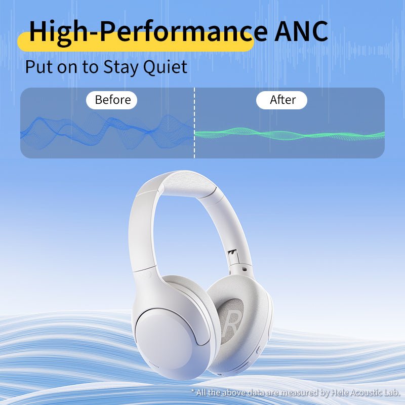 QCY H3 Lite ANC Wireless Headphones 40mm Driver