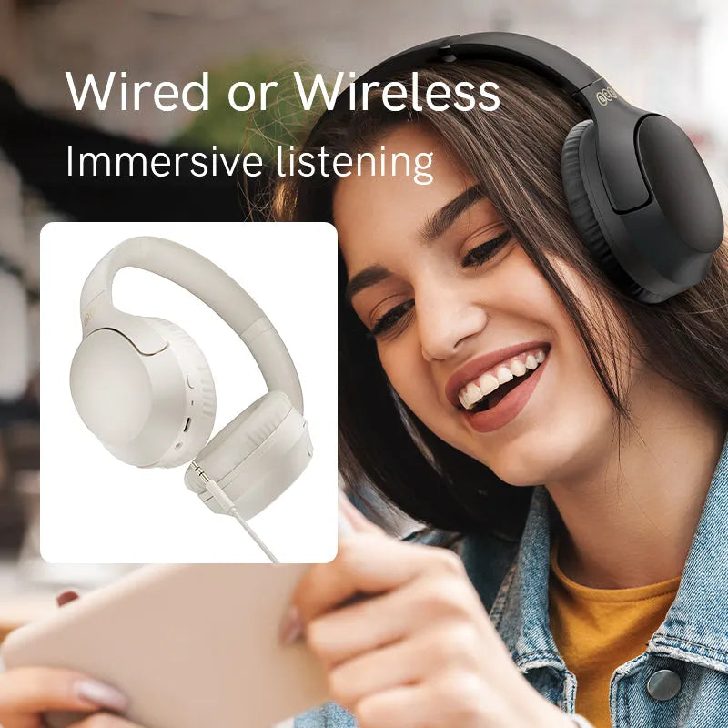 QCY H2 Pro Wireless Headphone 3D Stereo Sound 70H Playtime