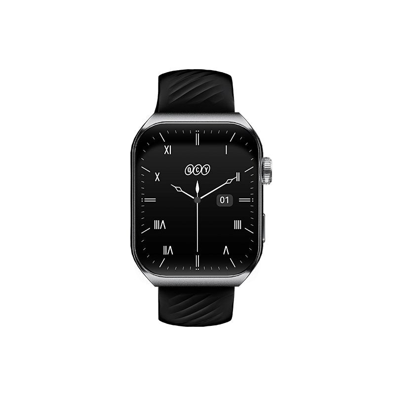 QCY Smart Sports Watch GS2 with 1.96 Large AMOLED Screen Display, 100 Plus Watch Faces & 4 Themes, BT Calling, 100 Plus Sports Mode